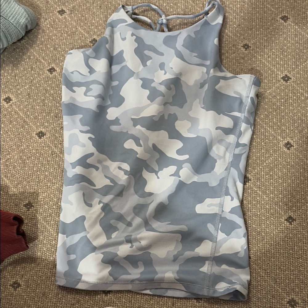 Gray Camouflage Tank Top